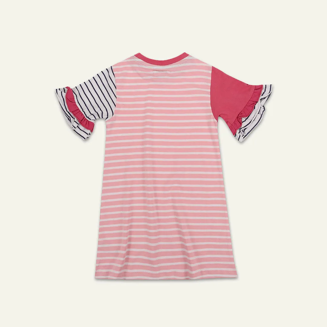 Multicoloured Stripe Print Dress