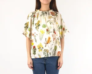 Nancybird flower print half sleeve top size 10