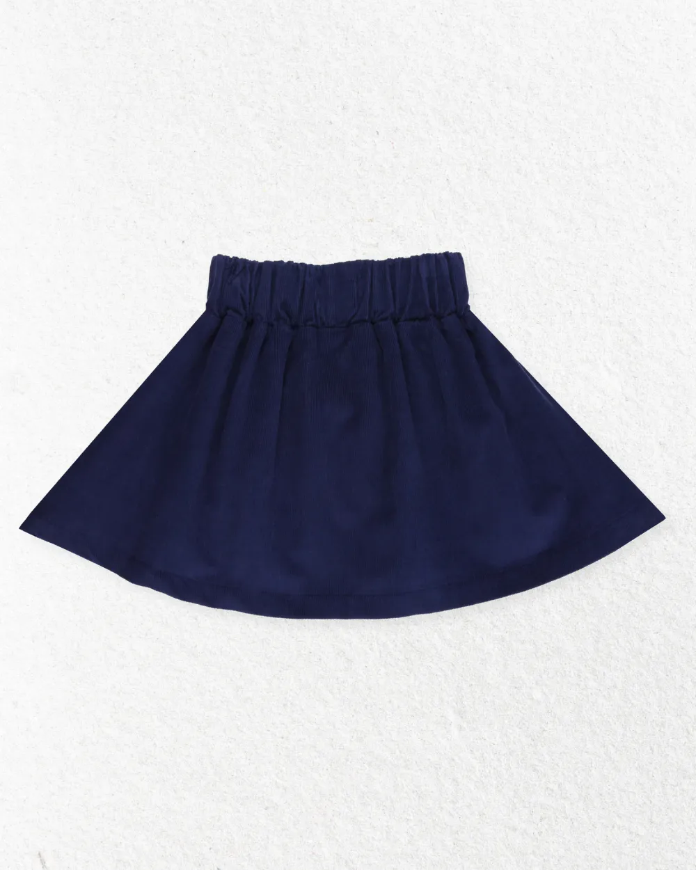 Navy Woodland Animal Embroidered Skirt