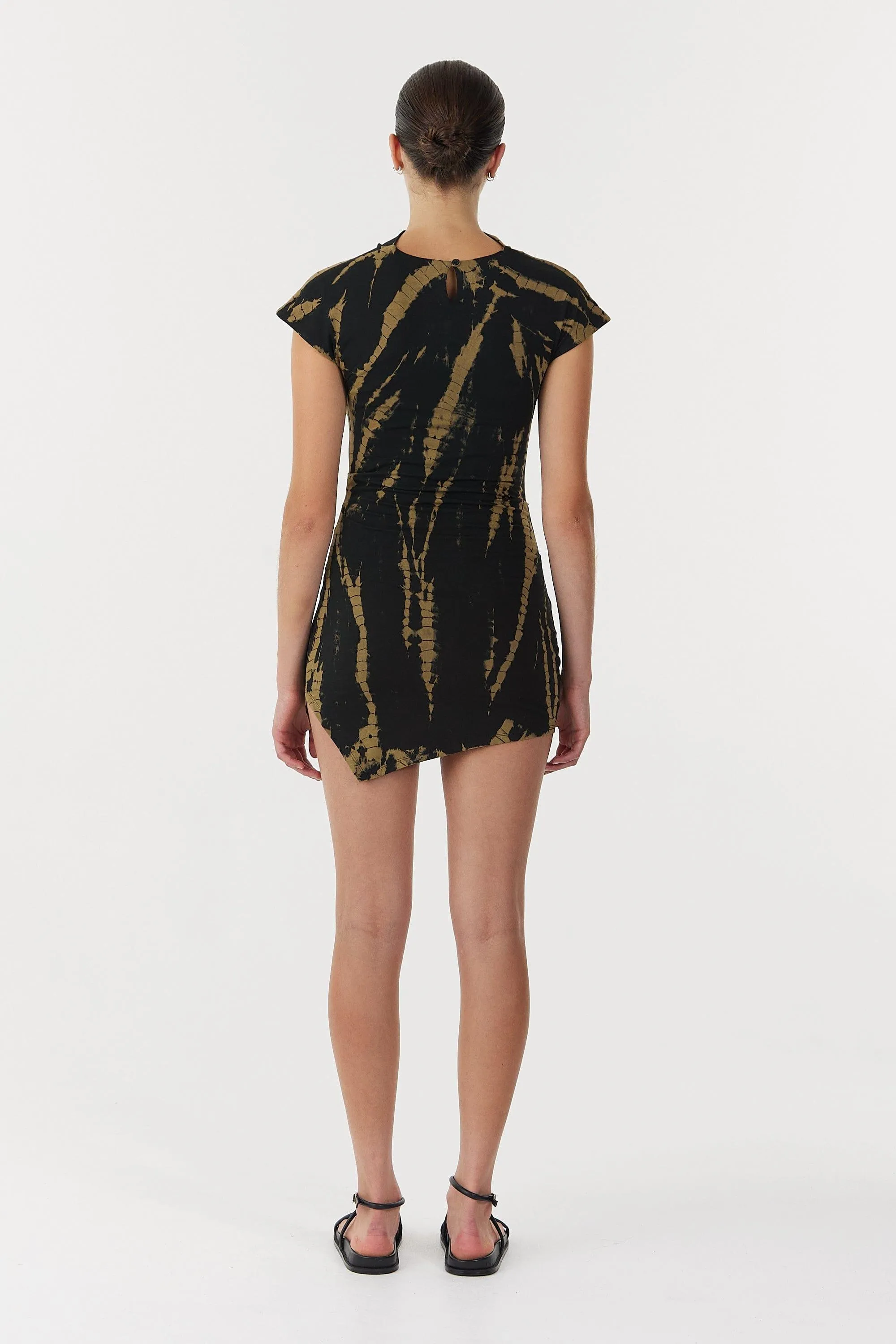 NEBULAR MINI DRESS | TIE DYE