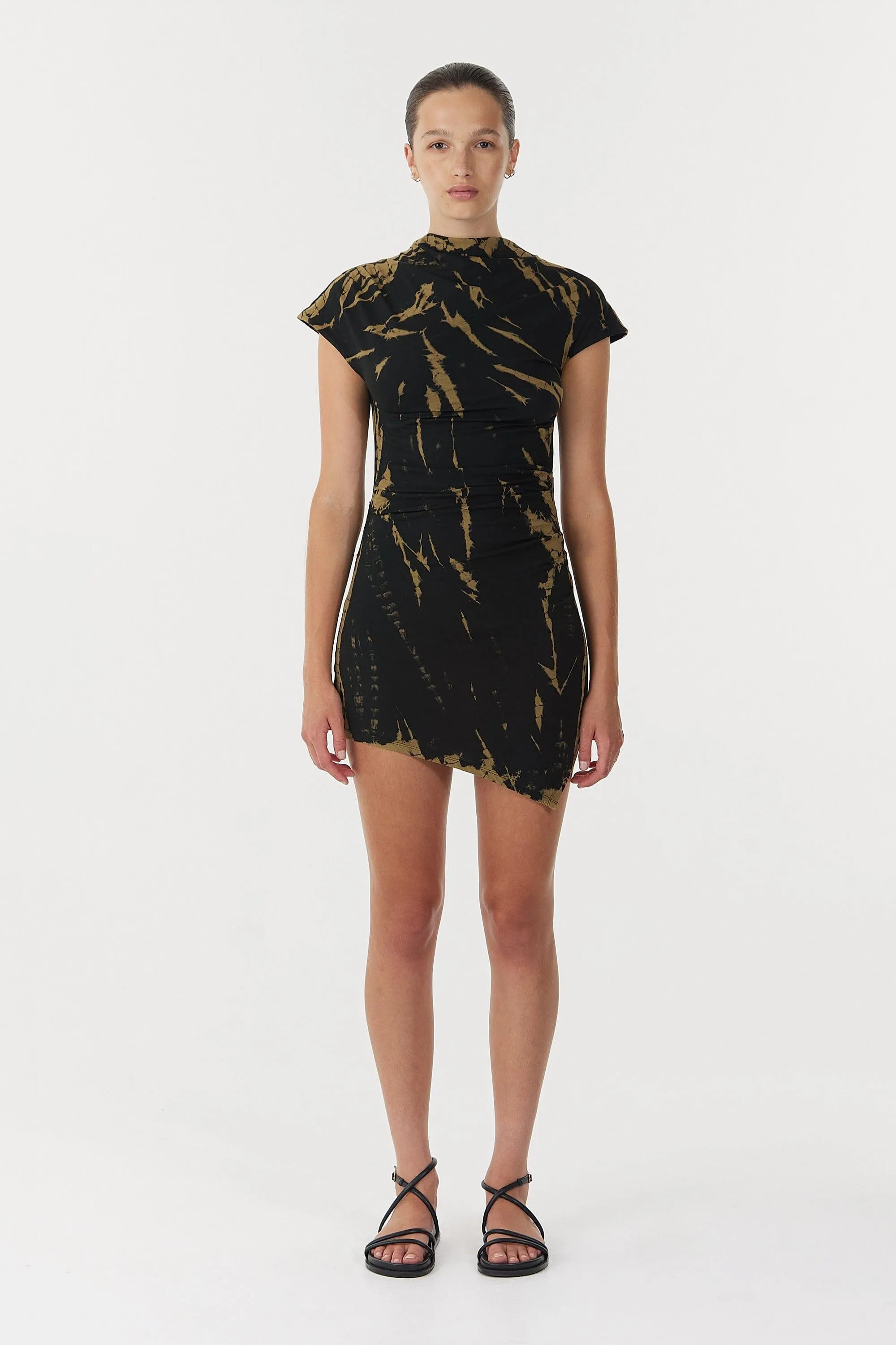 NEBULAR MINI DRESS | TIE DYE