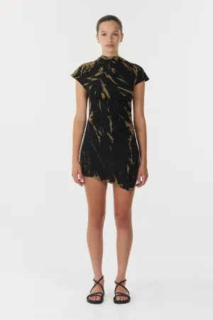 NEBULAR MINI DRESS | TIE DYE