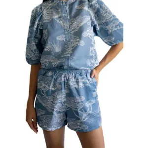 NEW LAS SUREÑAS safari short in light blue
