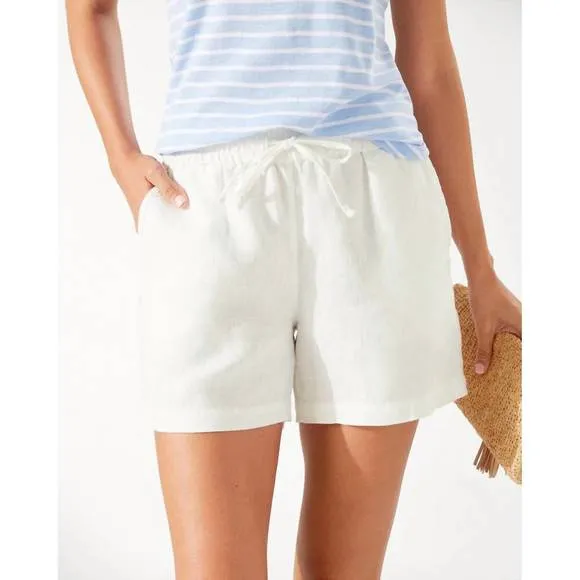 NEW TOMMY BAHAMA linen short in white