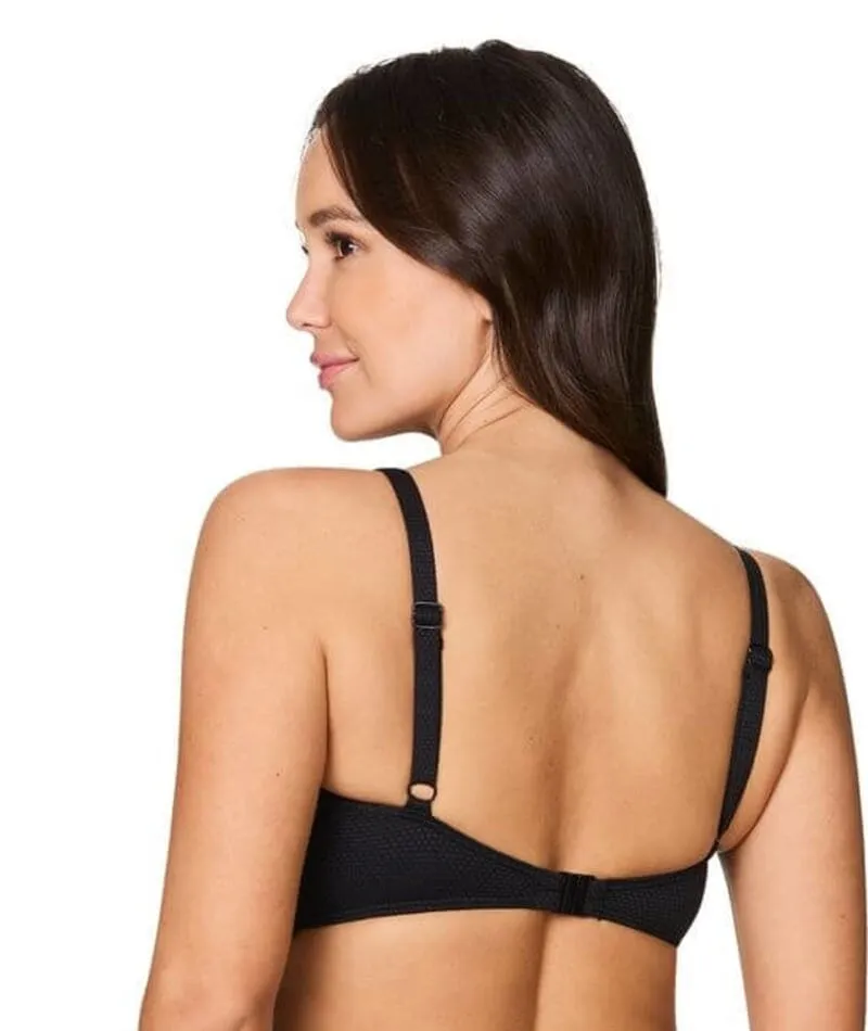Nip Tuck Must Haves Louise Cross Front A-DD Cup Bikini Top - Black