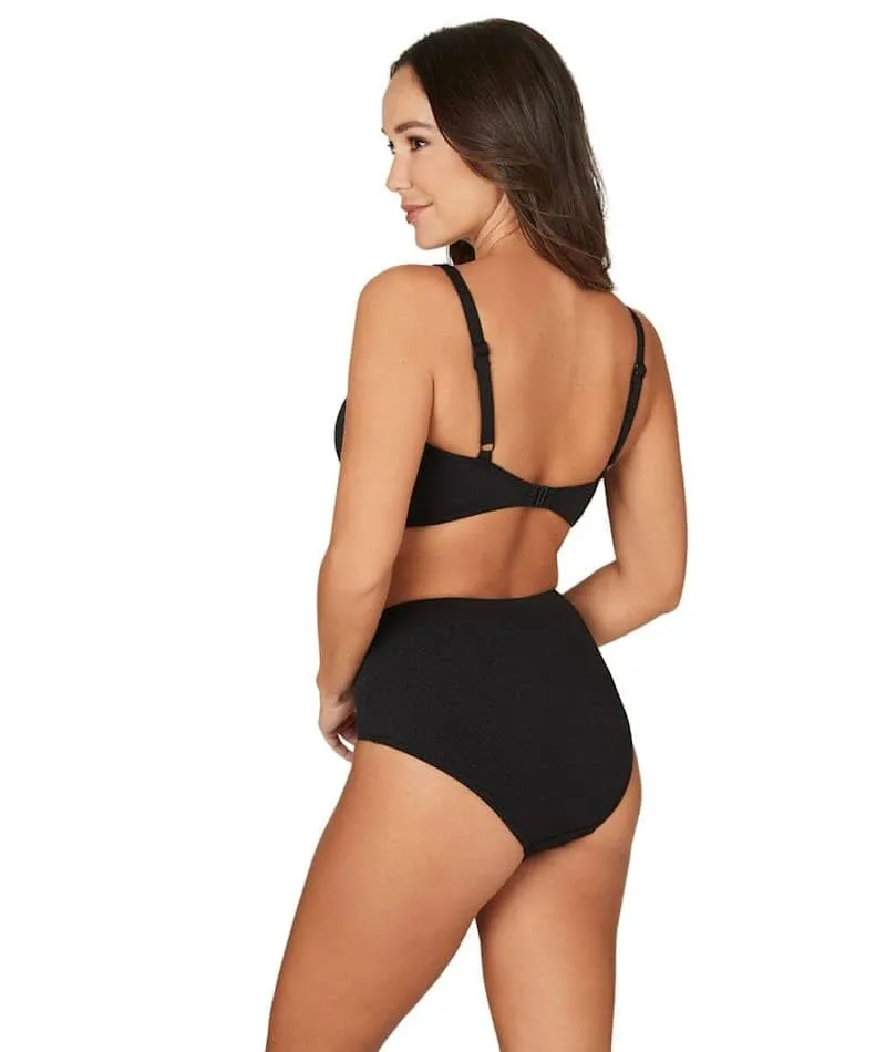 Nip Tuck Must Haves Louise Cross Front A-DD Cup Bikini Top - Black