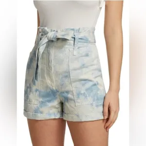 NWOT A.L.C. | Davidson Bleached Blue Marble Shorts 4