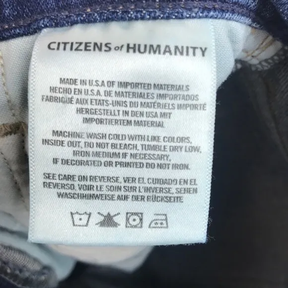 NWT Citizens of Humanity Tamryn Bike Shorts in wash Sentimental Size 25