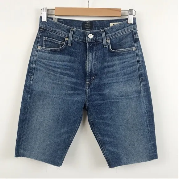 NWT Citizens of Humanity Tamryn Bike Shorts in wash Sentimental Size 25