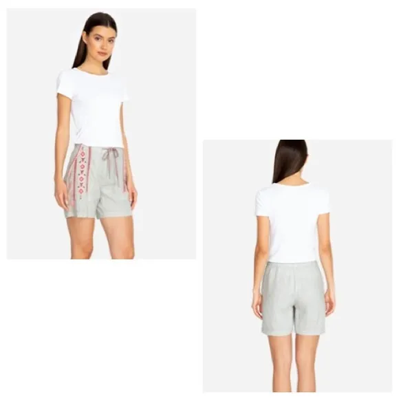 NWT JOHNNY WAS Sabriya Linen Shorts