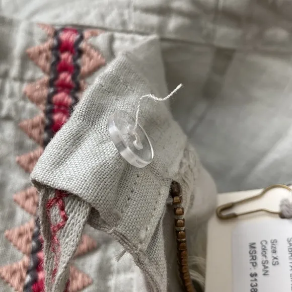 NWT JOHNNY WAS Sabriya Linen Shorts