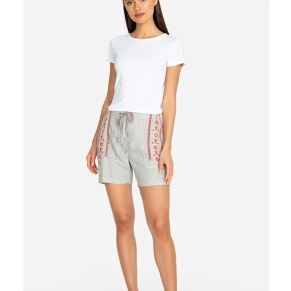 NWT JOHNNY WAS Sabriya Linen Shorts