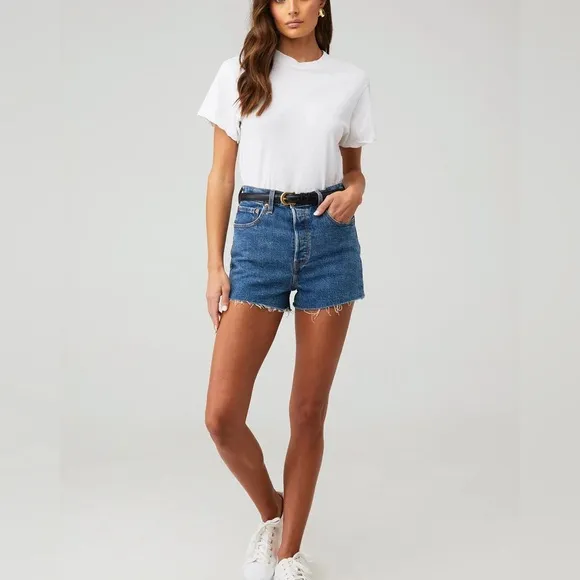 NWT Levi’s Premium Denim Ribcage Shorts