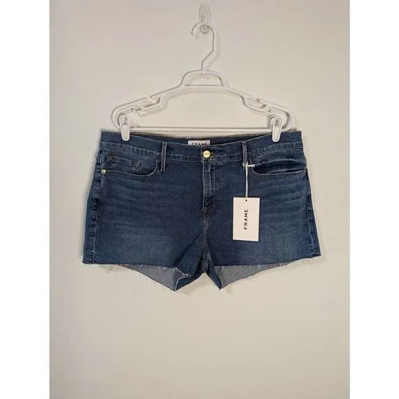 NWT FRAME Denim Le Cutoff Shorts in Bixby