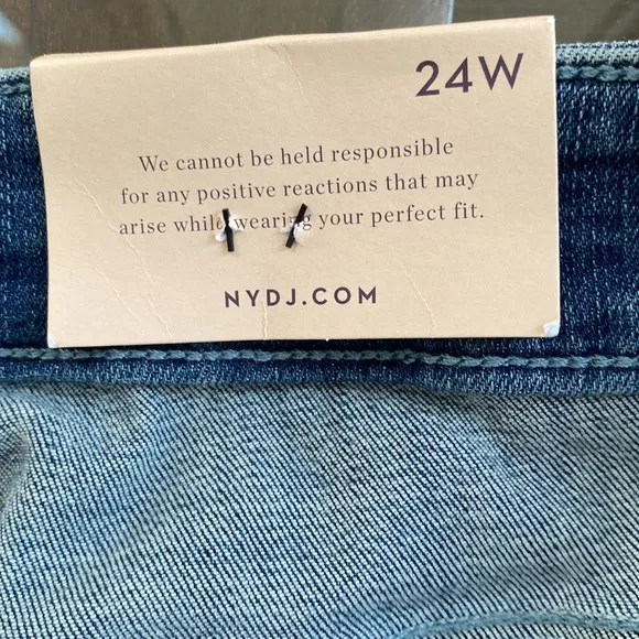 NYDJPlus Size Ella Side Slit Denim Jean Shorts