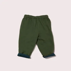 Olive Green & Storm Blue Day After Day Reversible Trousers
