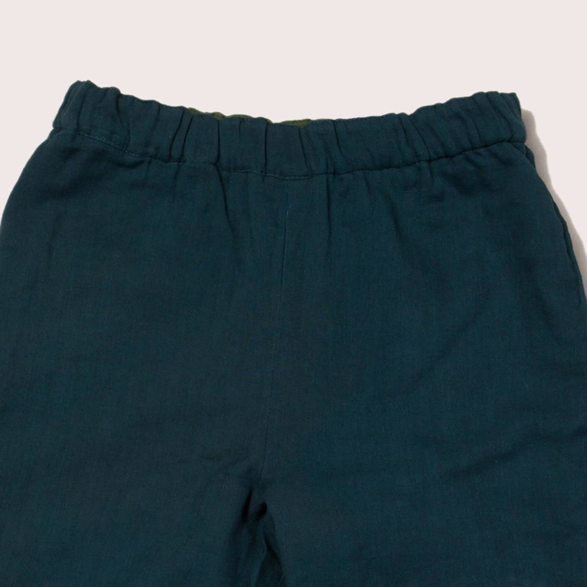 Olive Green & Storm Blue Day After Day Reversible Trousers