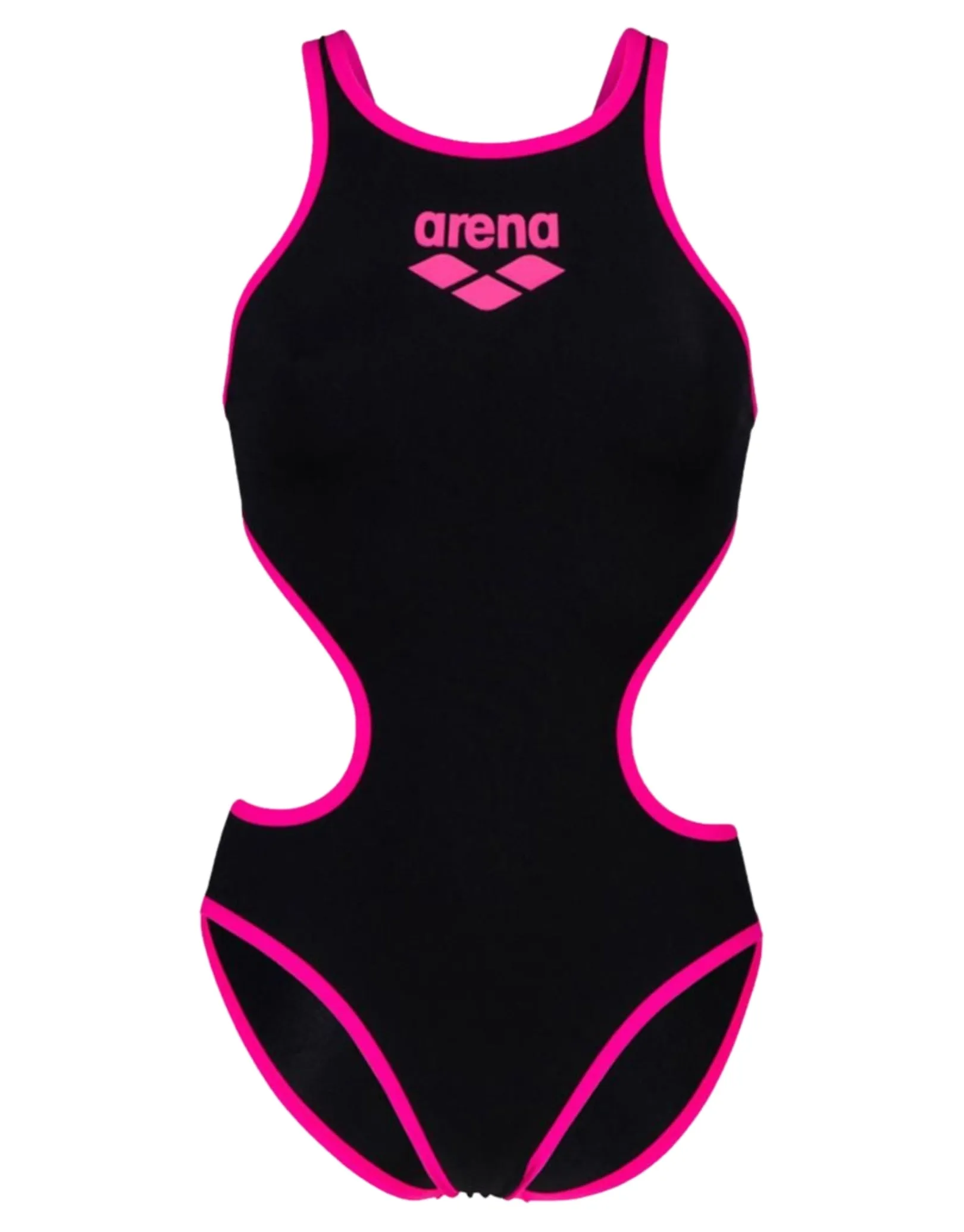 One Big Logo Swimsuit - Black/Fluo Pink