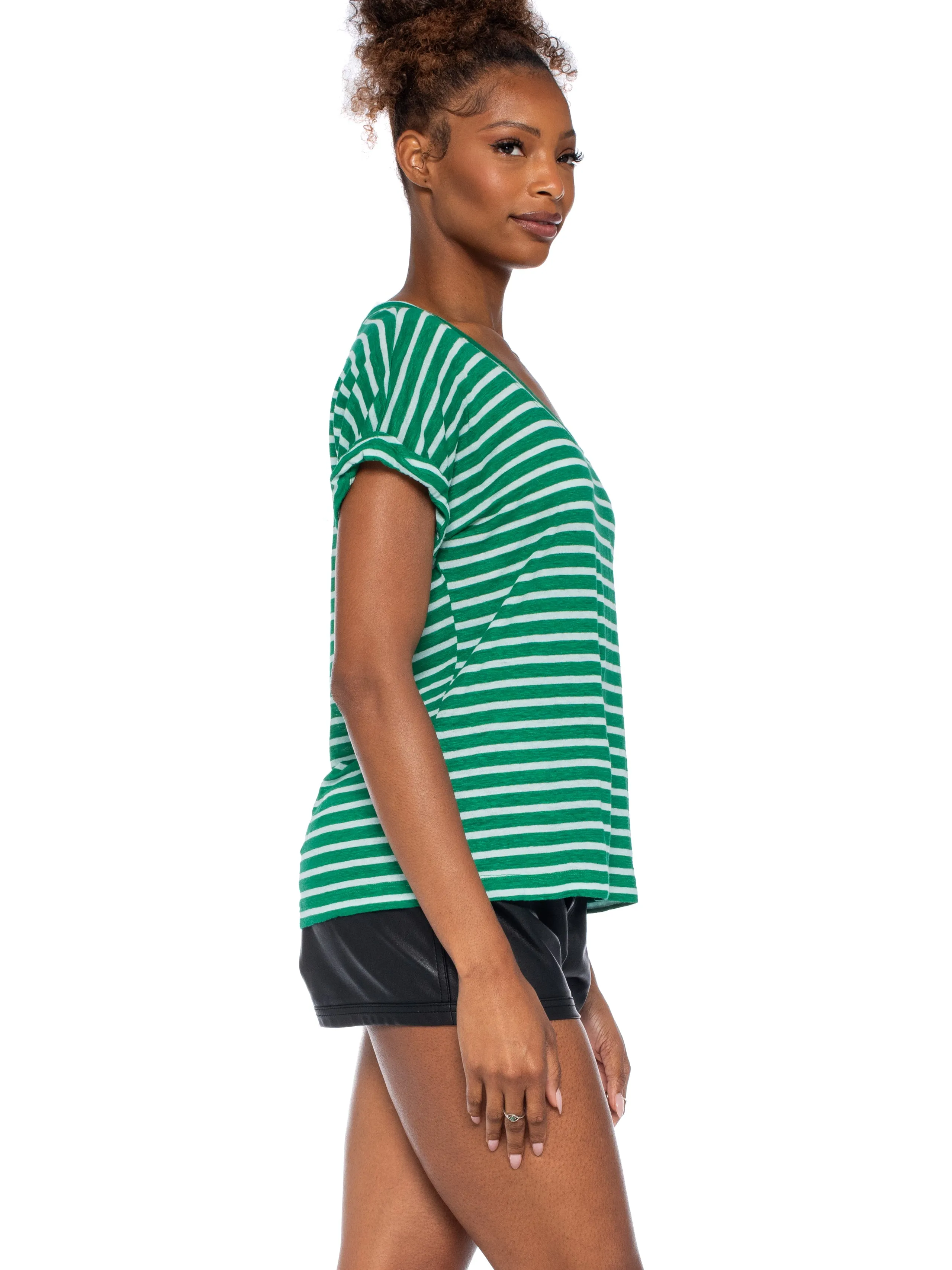 Open Neck Baby Dolman Roll Cuff