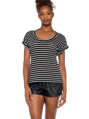 Open Neck Baby Dolman Roll Cuff