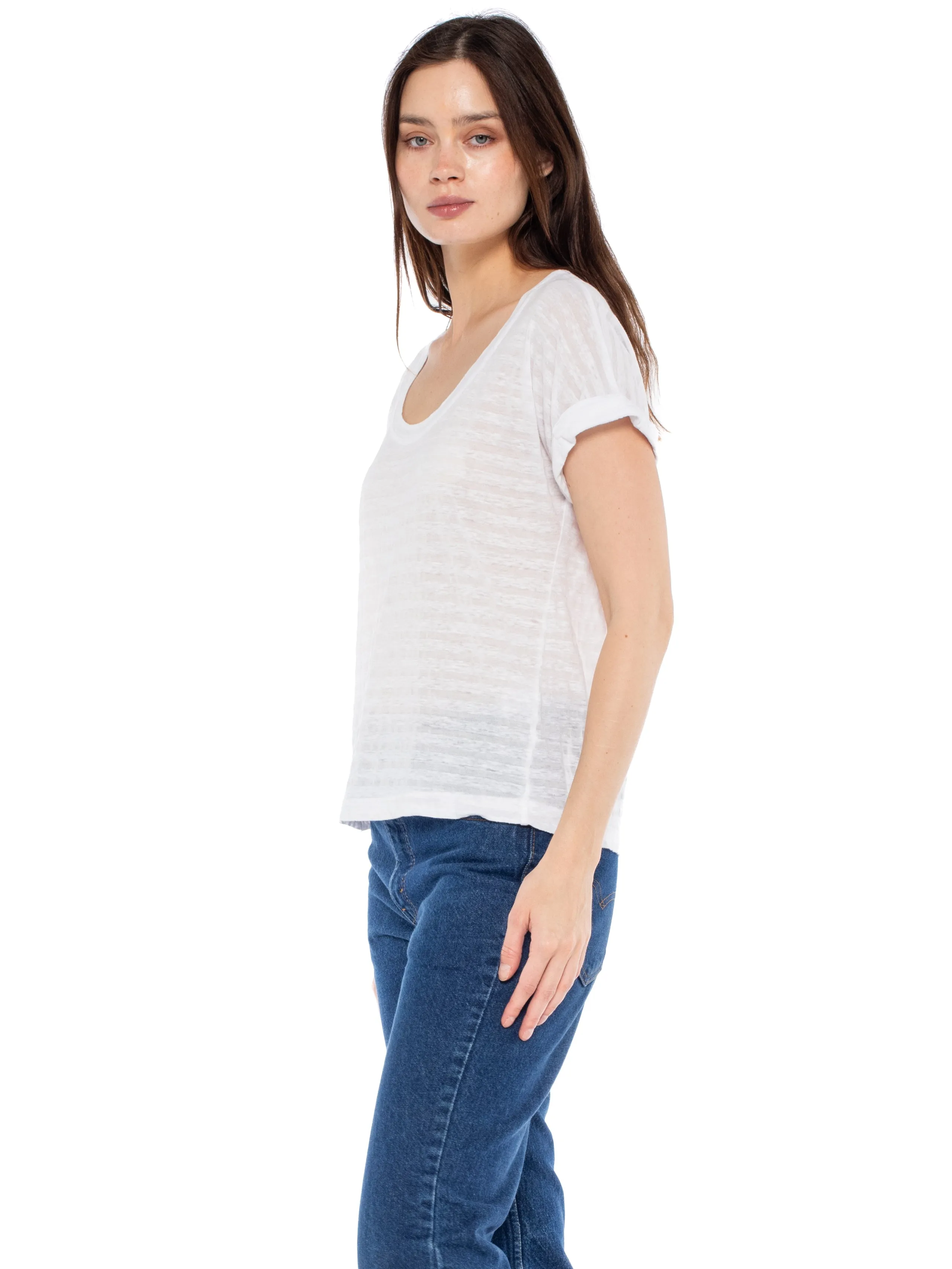 Open Neck Baby Dolman Roll Cuff