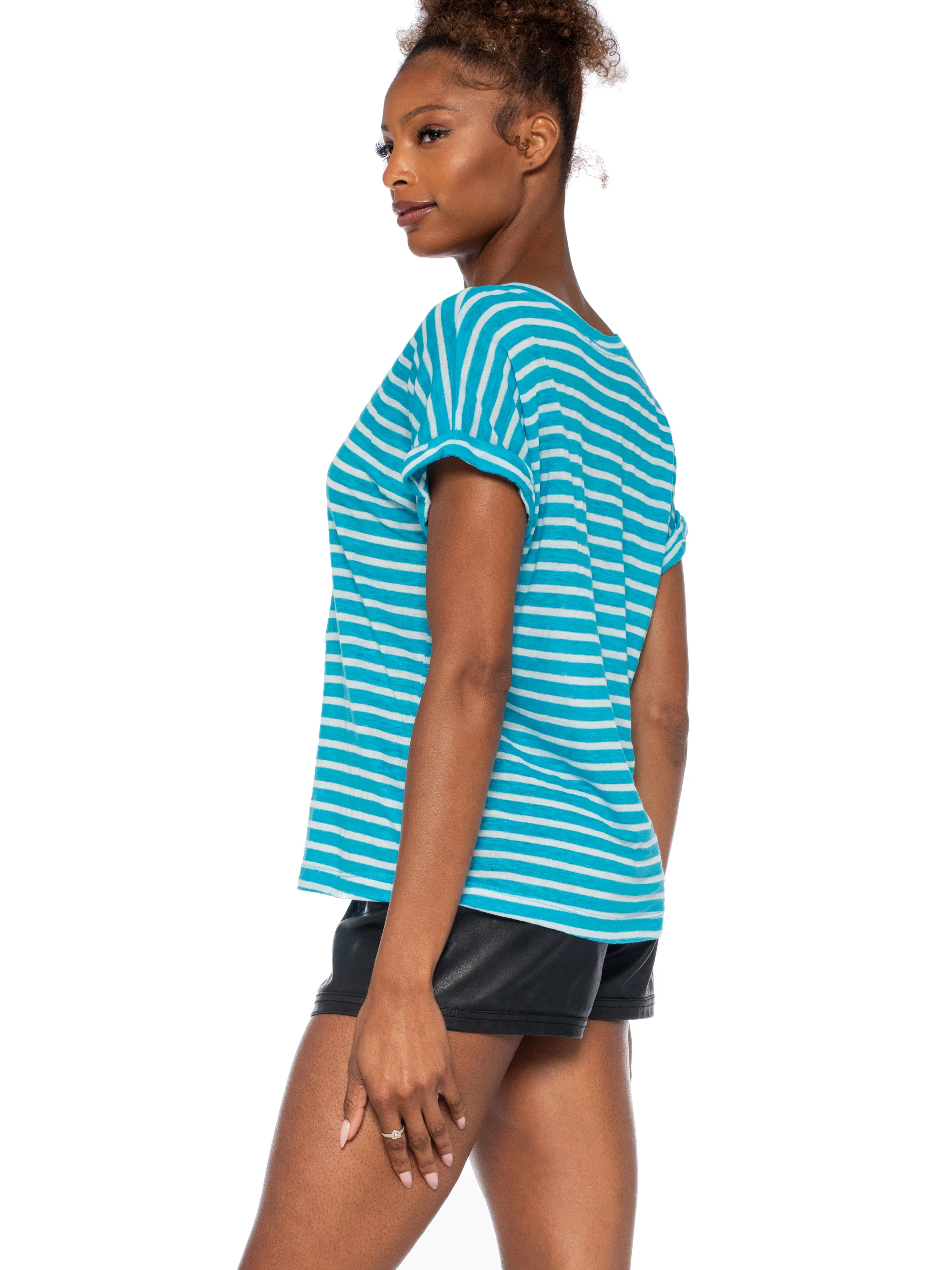 Open Neck Baby Dolman Roll Cuff