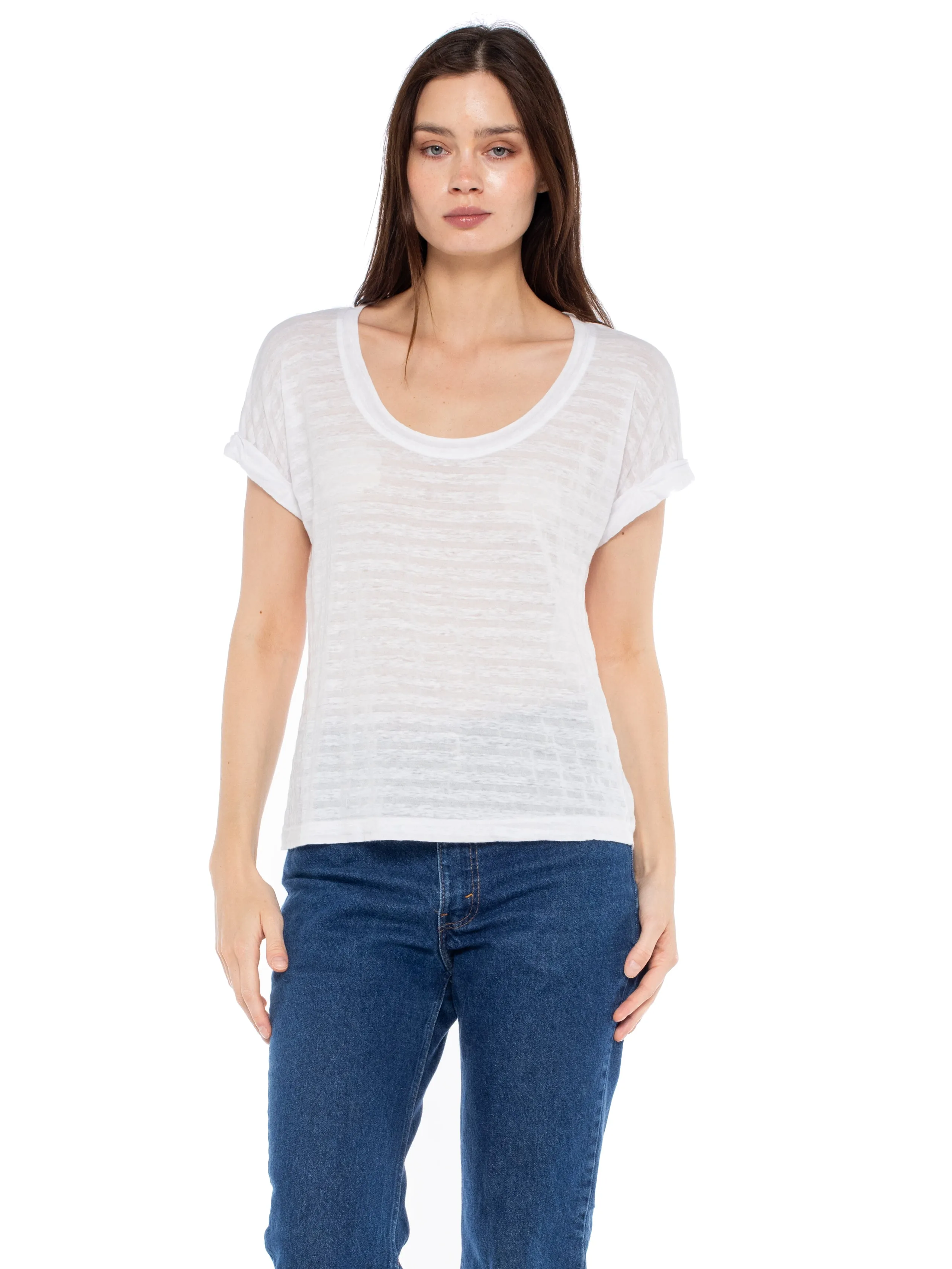 Open Neck Baby Dolman Roll Cuff