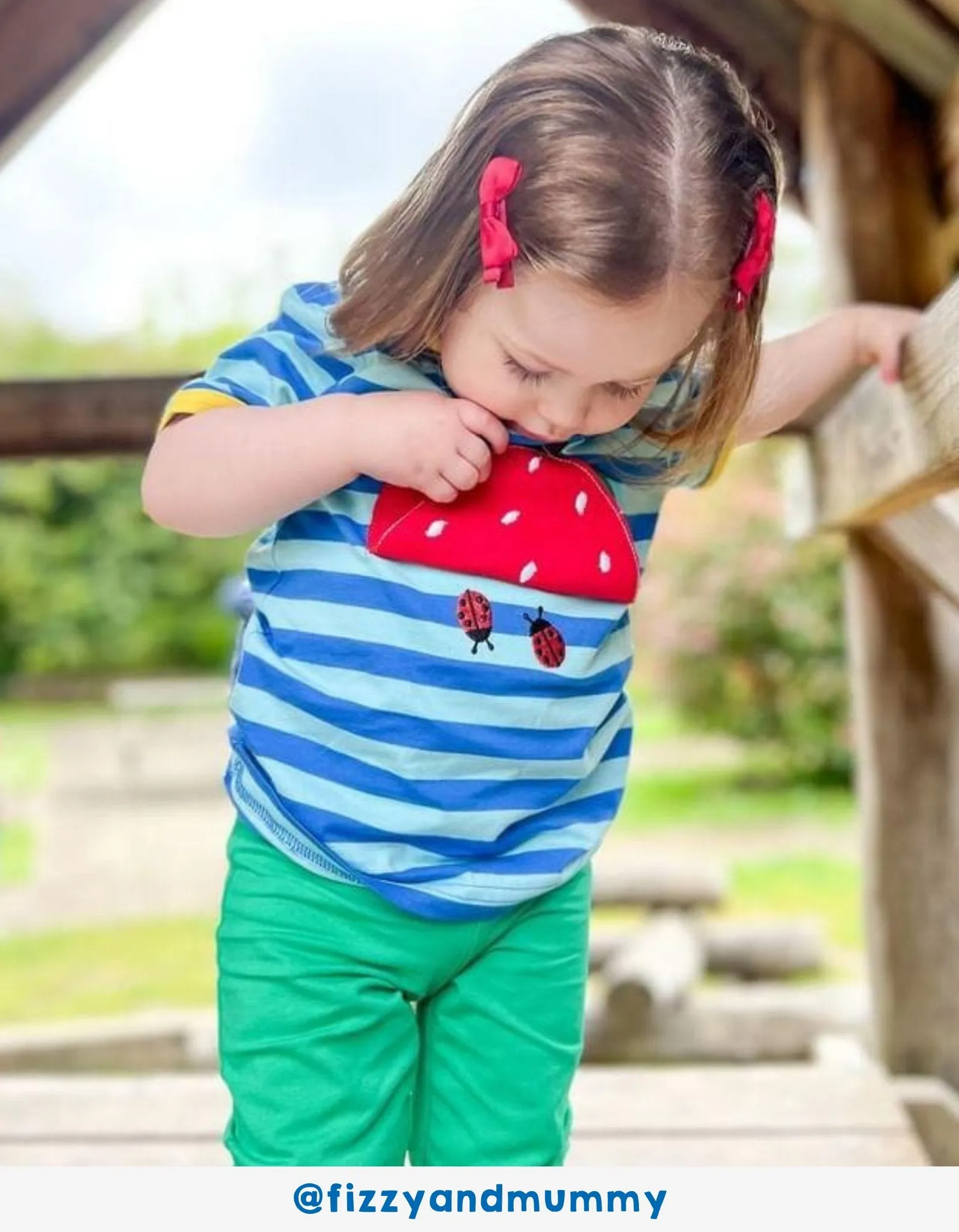 Organic Strawberry Applique T-Shirt