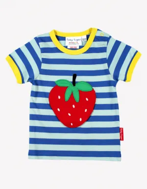 Organic Strawberry Applique T-Shirt