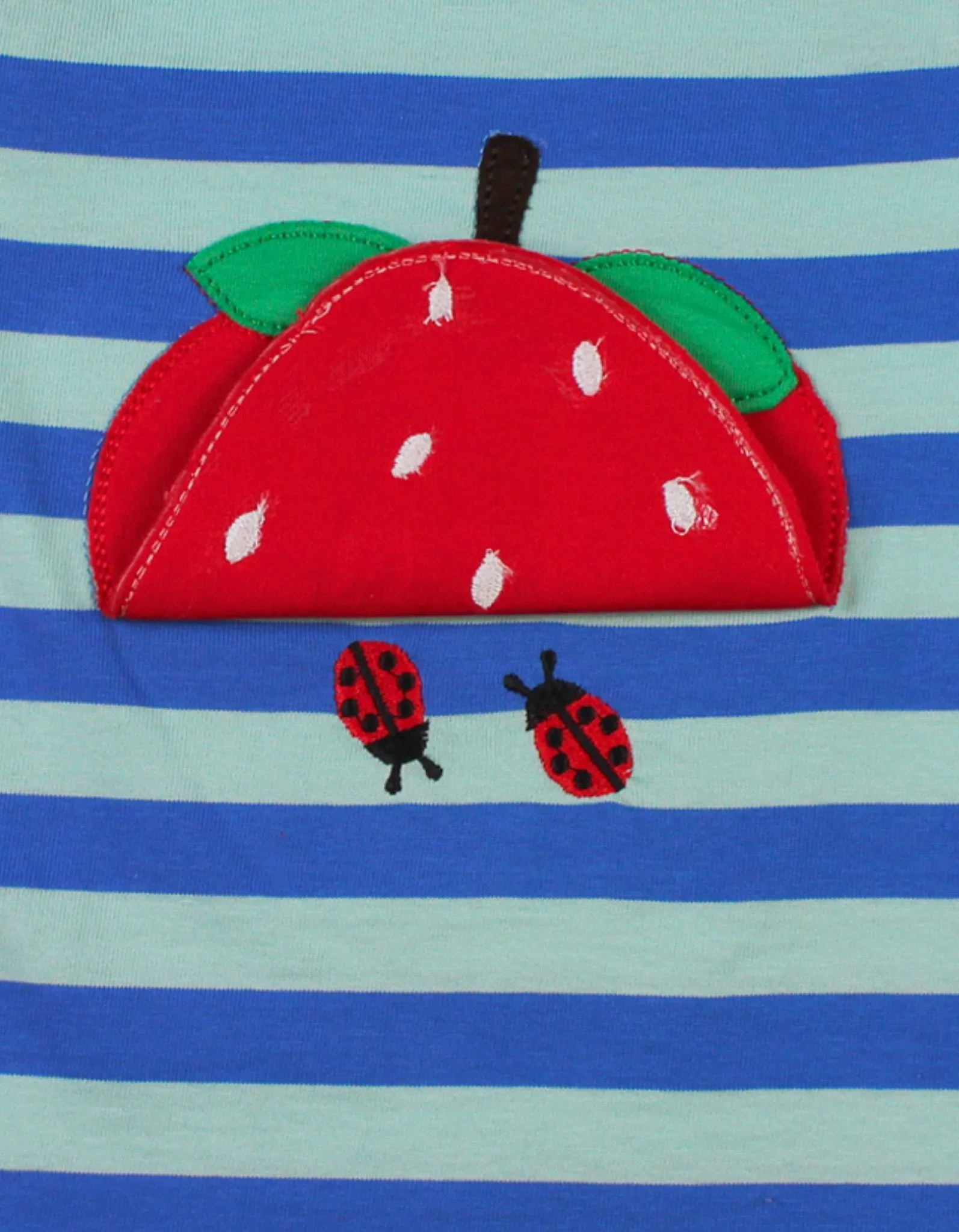 Organic Strawberry Applique T-Shirt