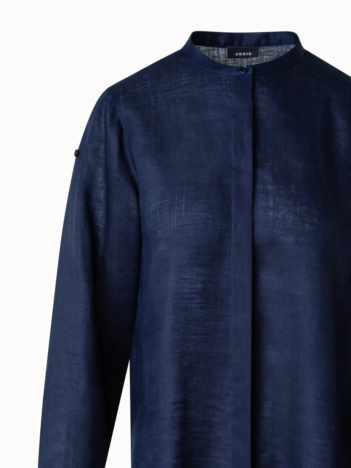 Oversized Linen Tunic Blouse
