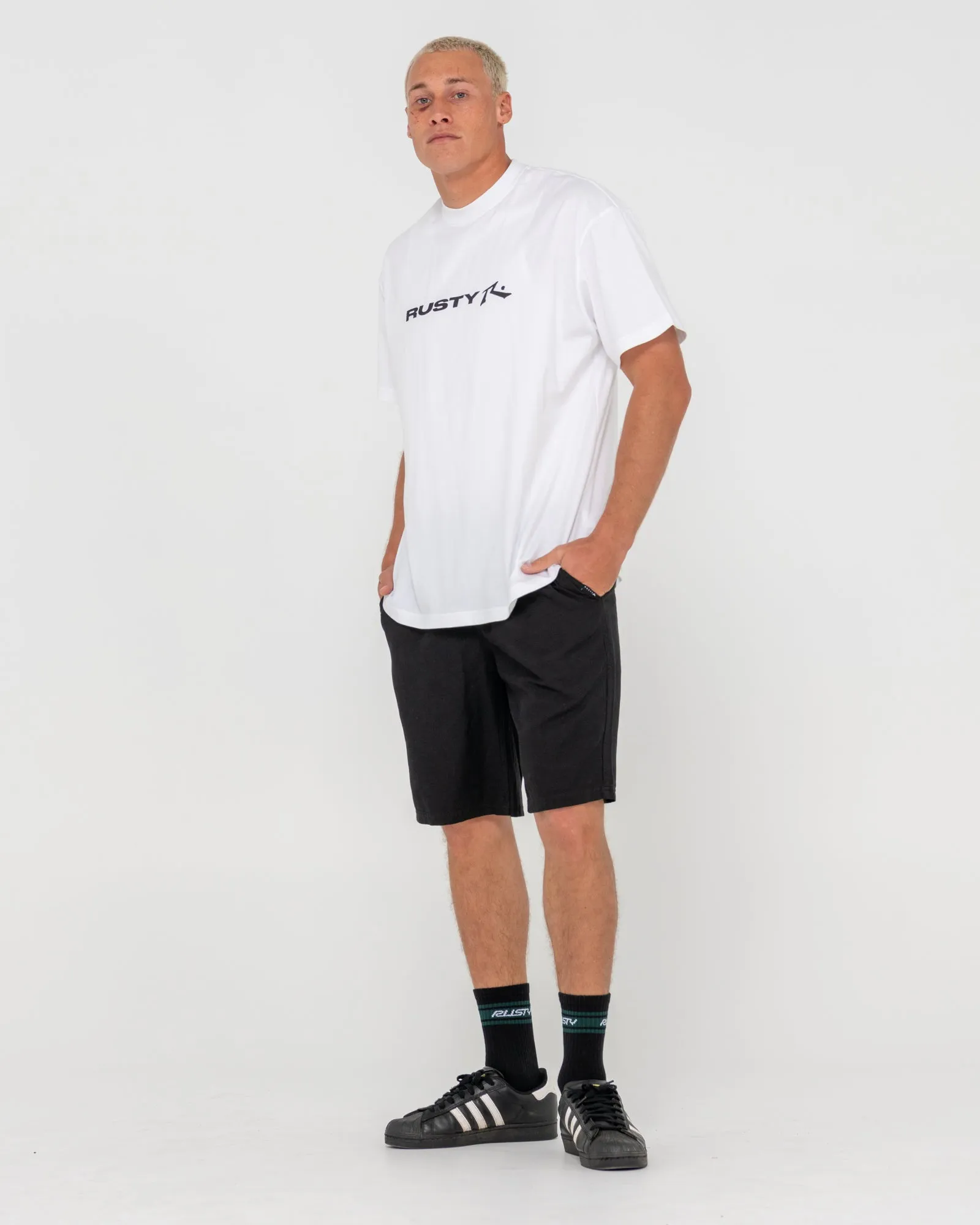Overtone Elastic Waist Linen Short