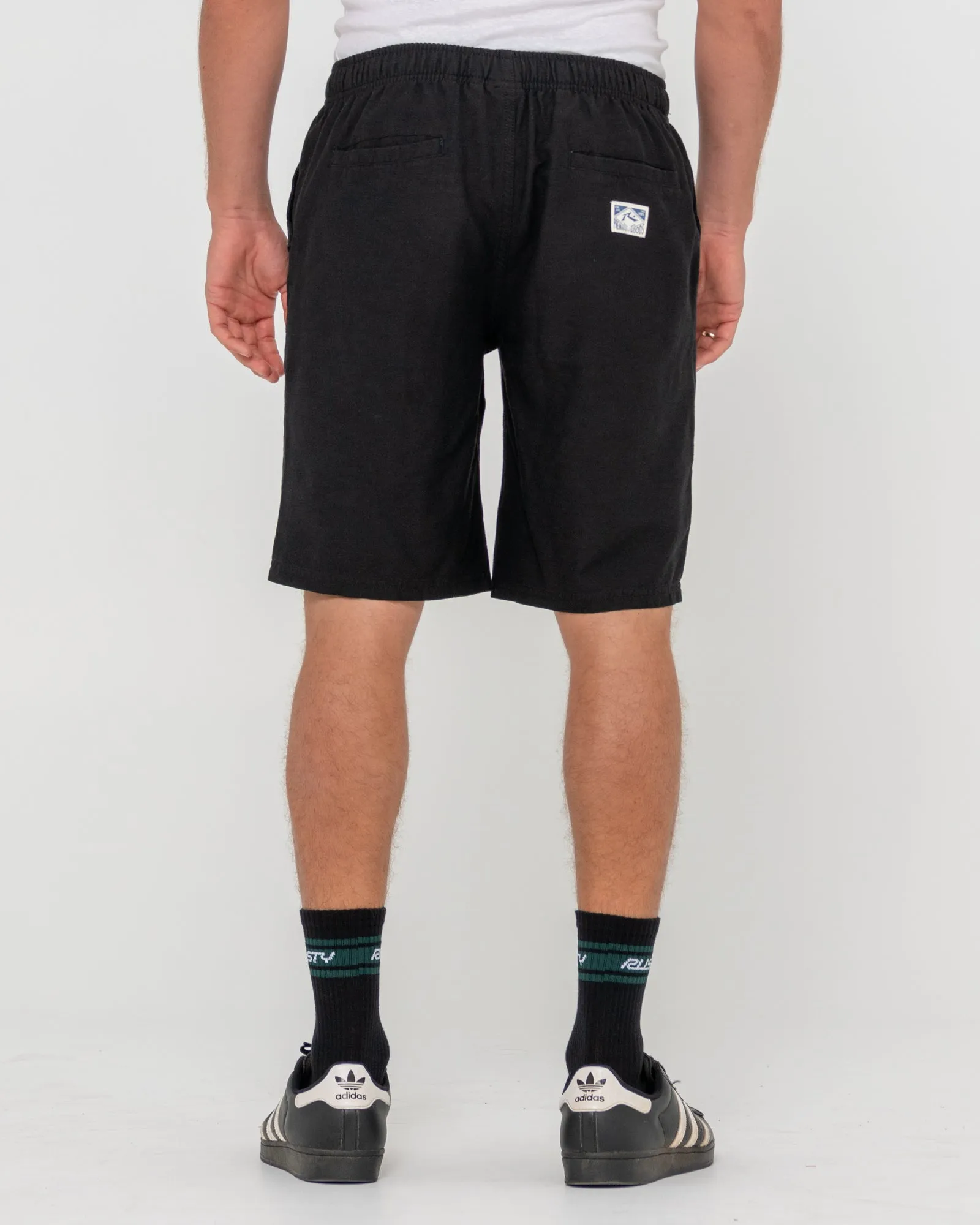 Overtone Elastic Waist Linen Short
