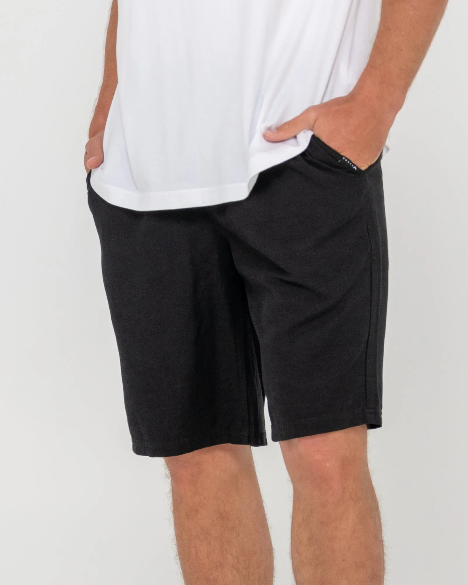 Overtone Elastic Waist Linen Short