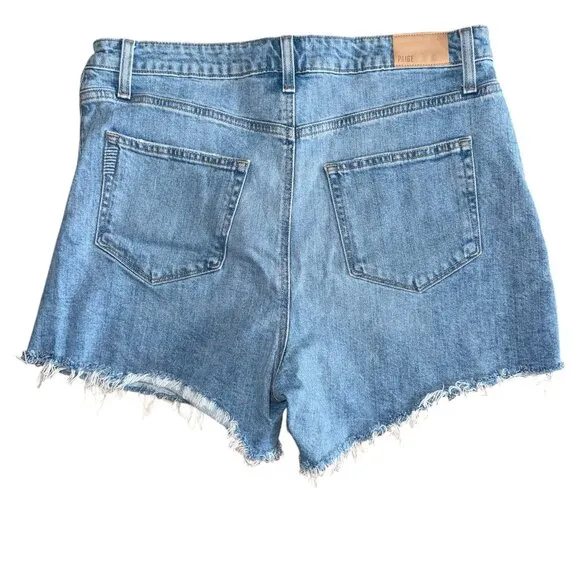 Paige High Rise Noella Cut-Off Denim Shorts Size 31