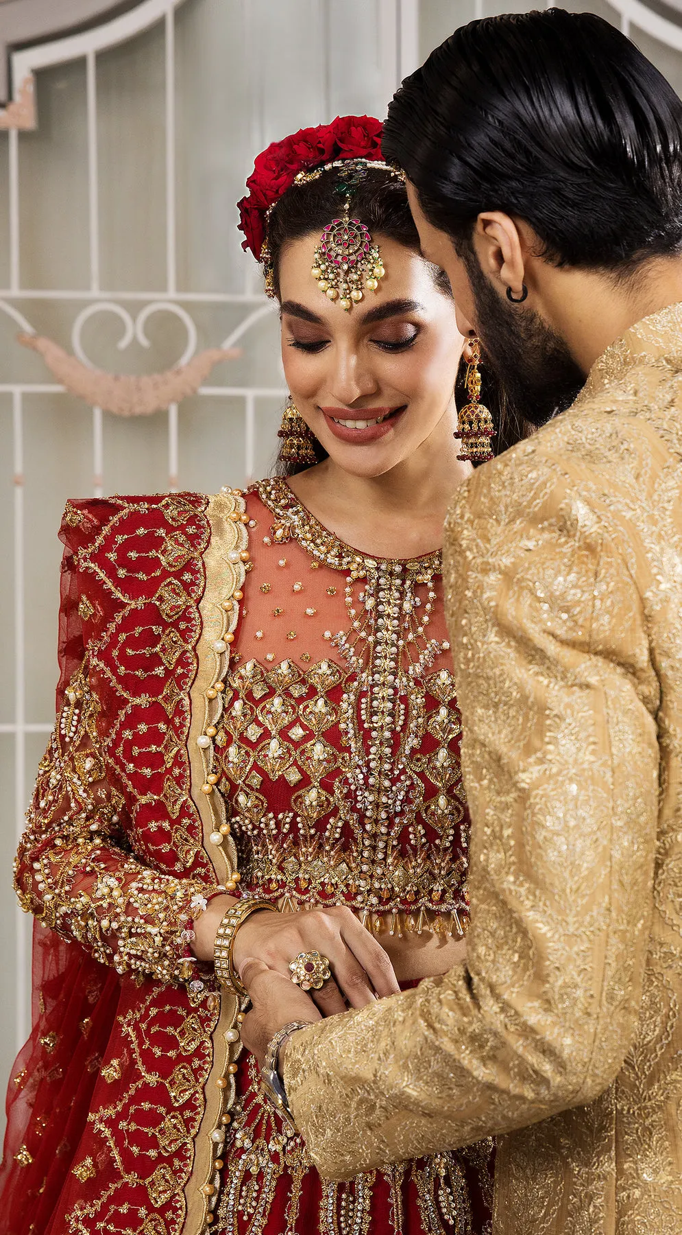 Pakistani Wedding Red Lehenga Choli for Pakistani Bridal Wear