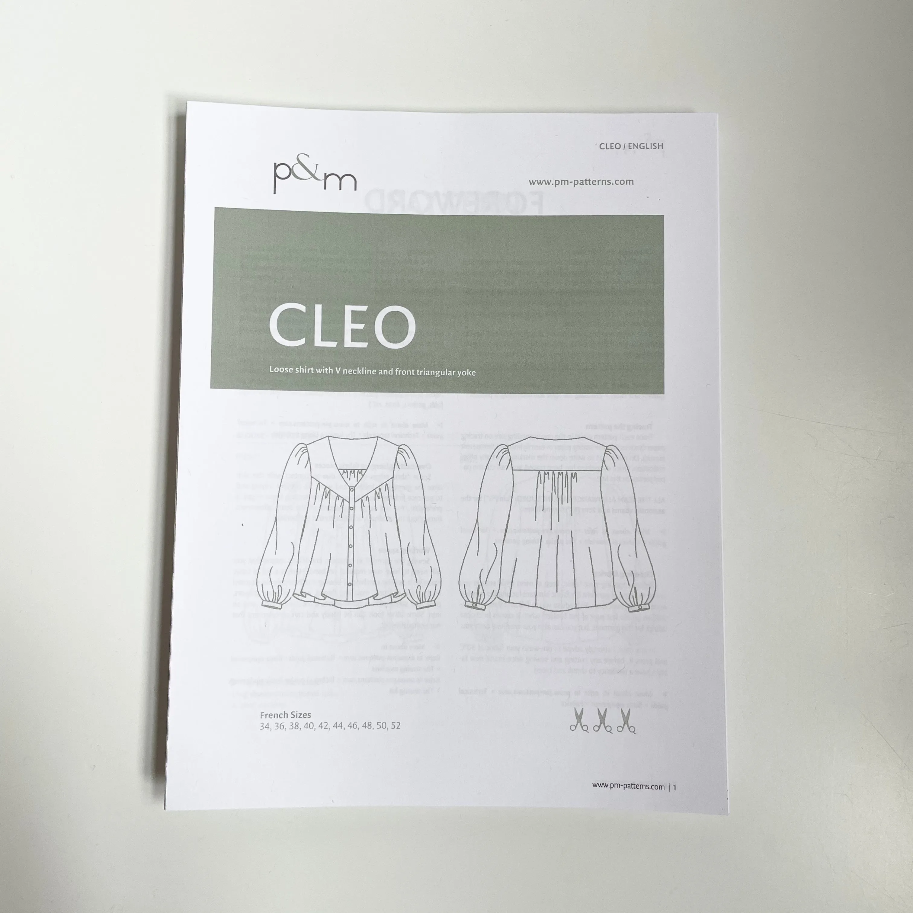P&M Patterns : Cleo Blouse