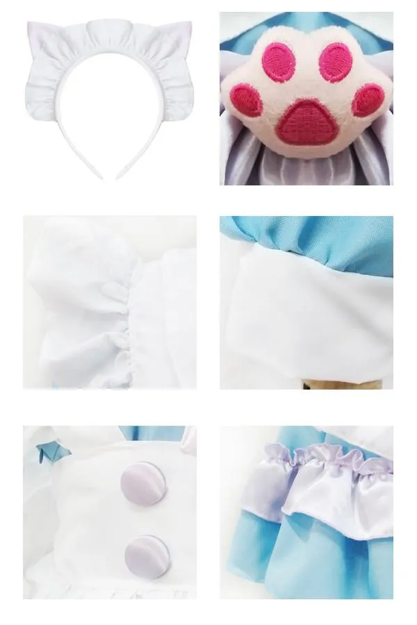 Pastel Cat Pawns Maid Dress SD00587