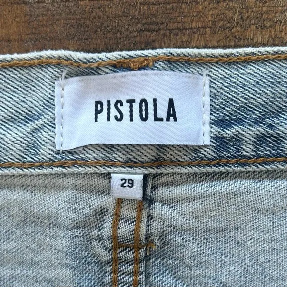 Pistola Devin High Rise Mom Denim Cut Off Shorts 29(8) NWT