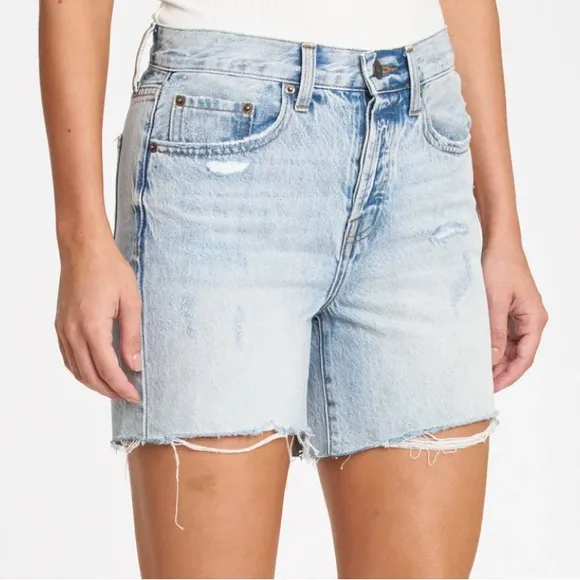 Pistola Devin High Rise Mom Denim Cut Off Shorts 29(8) NWT