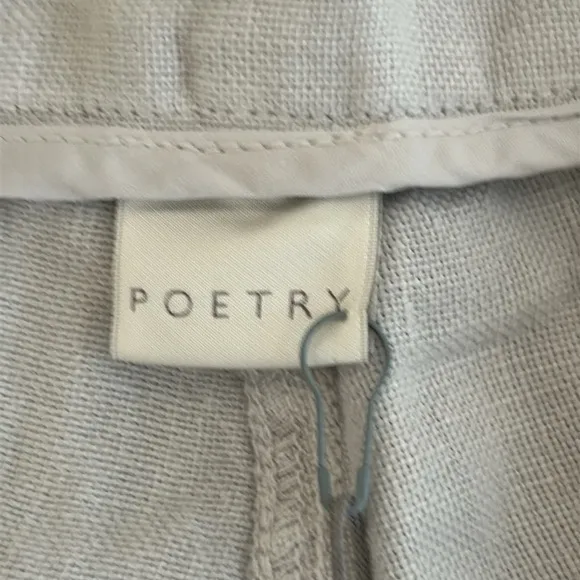 Poetry 100% Linen Women’s Shorts. Size 10. New