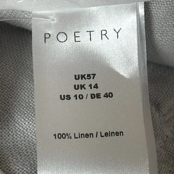 Poetry 100% Linen Women’s Shorts. Size 10. New