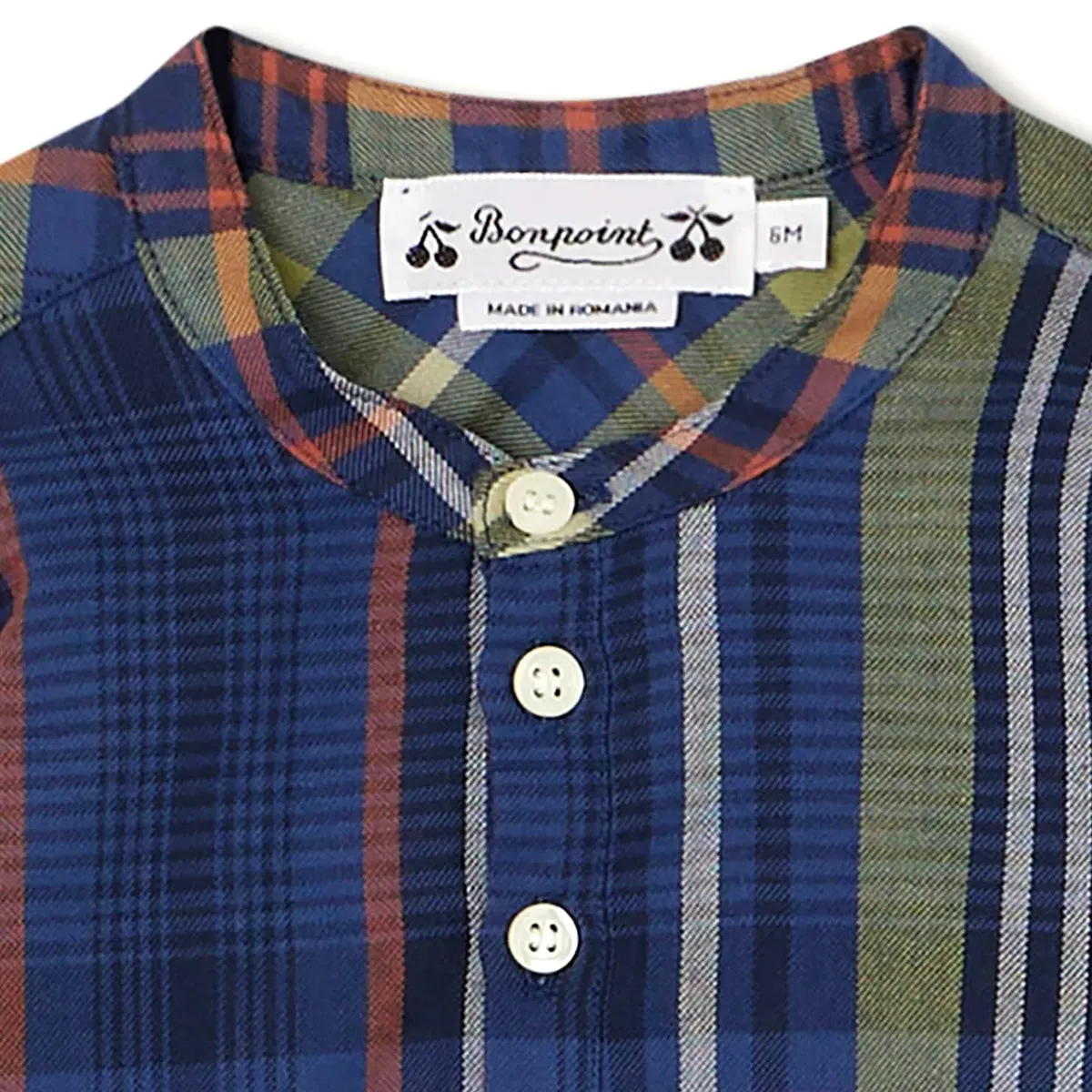 Polisson Navy Tartan Shirt
