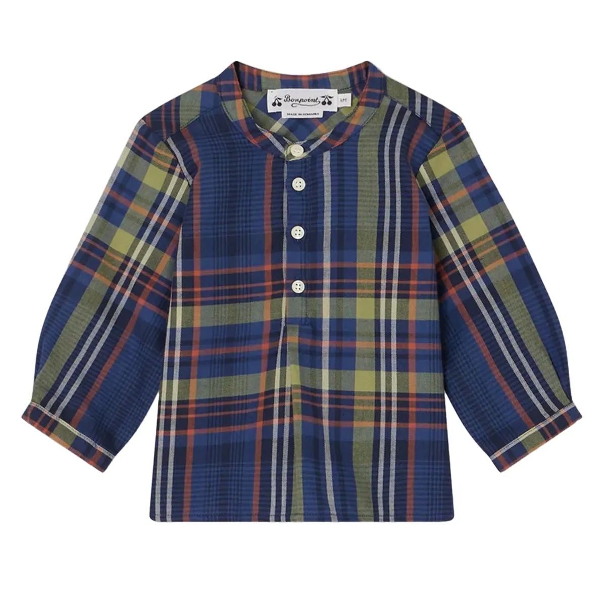 Polisson Navy Tartan Shirt