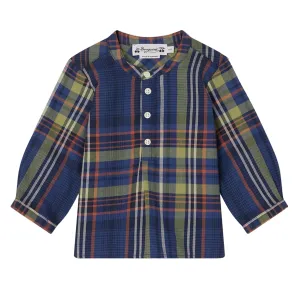 Polisson Navy Tartan Shirt