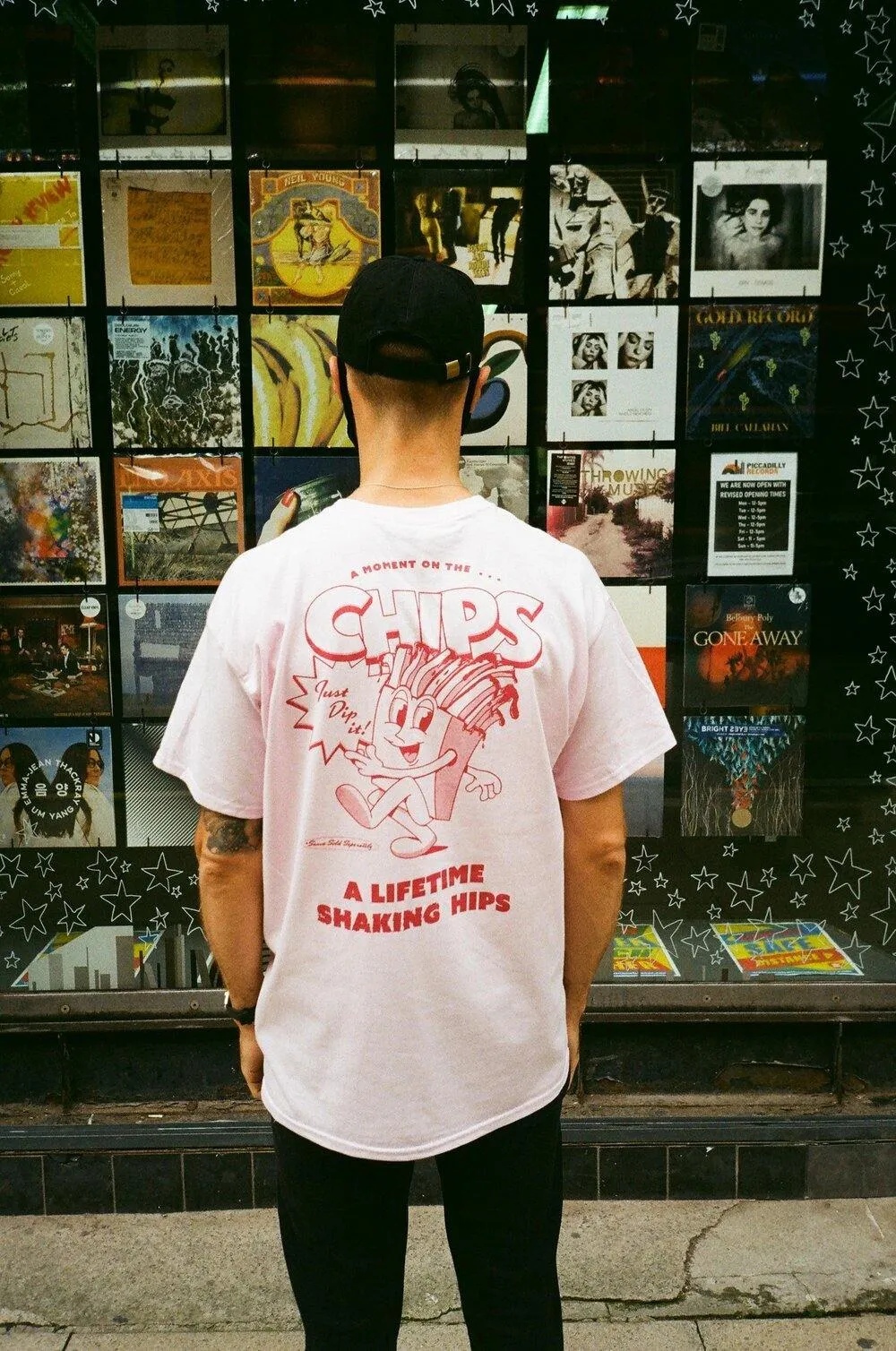Pomme Frite x UN:IK 'Mr Chips' Tee - Pink