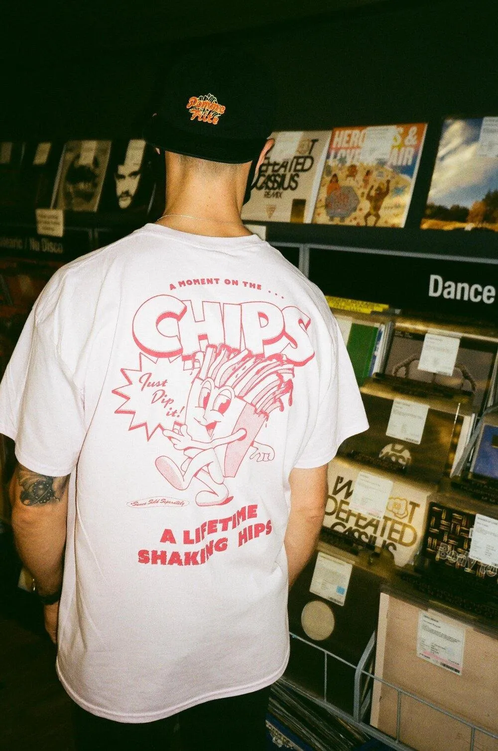 Pomme Frite x UN:IK 'Mr Chips' Tee - Pink