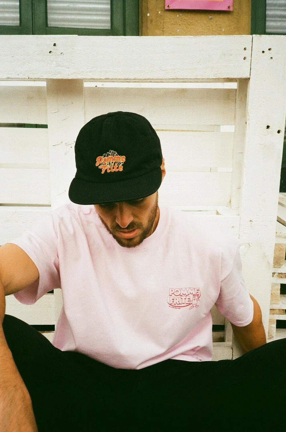 Pomme Frite x UN:IK 'Mr Chips' Tee - Pink