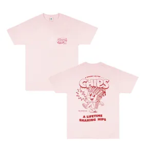 Pomme Frite x UN:IK 'Mr Chips' Tee - Pink