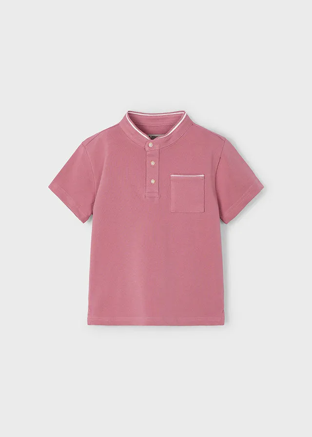 Pre-Order Mayoral 3102 Short Sleeve Polo Shirt and Mayoral 3217 Stripe Linen Shorts